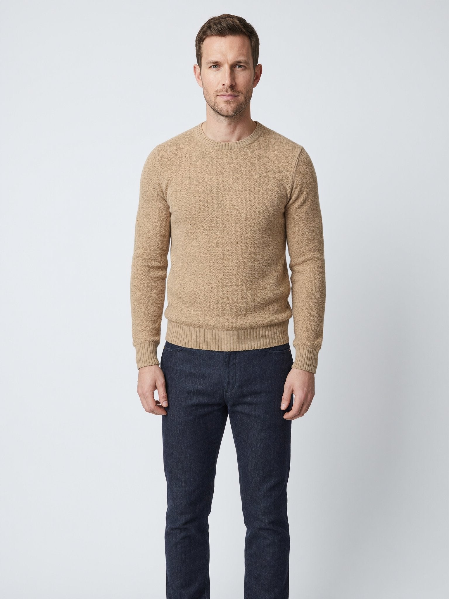 Leif fisherman sweater front