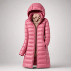 Leonora ultralight hooded puffer coat