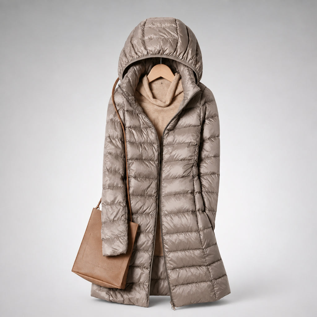 Leonora ultralight hooded puffer coat, image 6