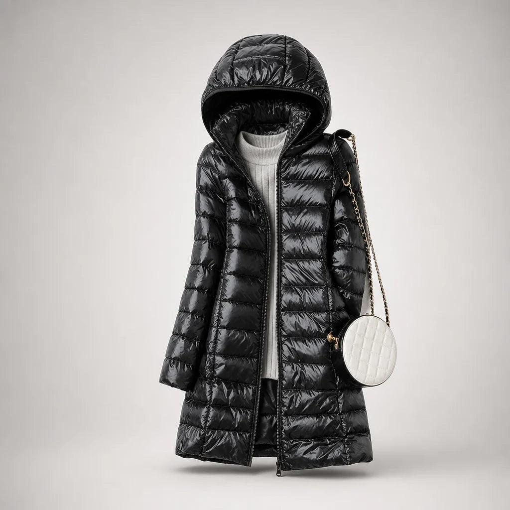 Leonora ultralight hooded puffer coat, image 7