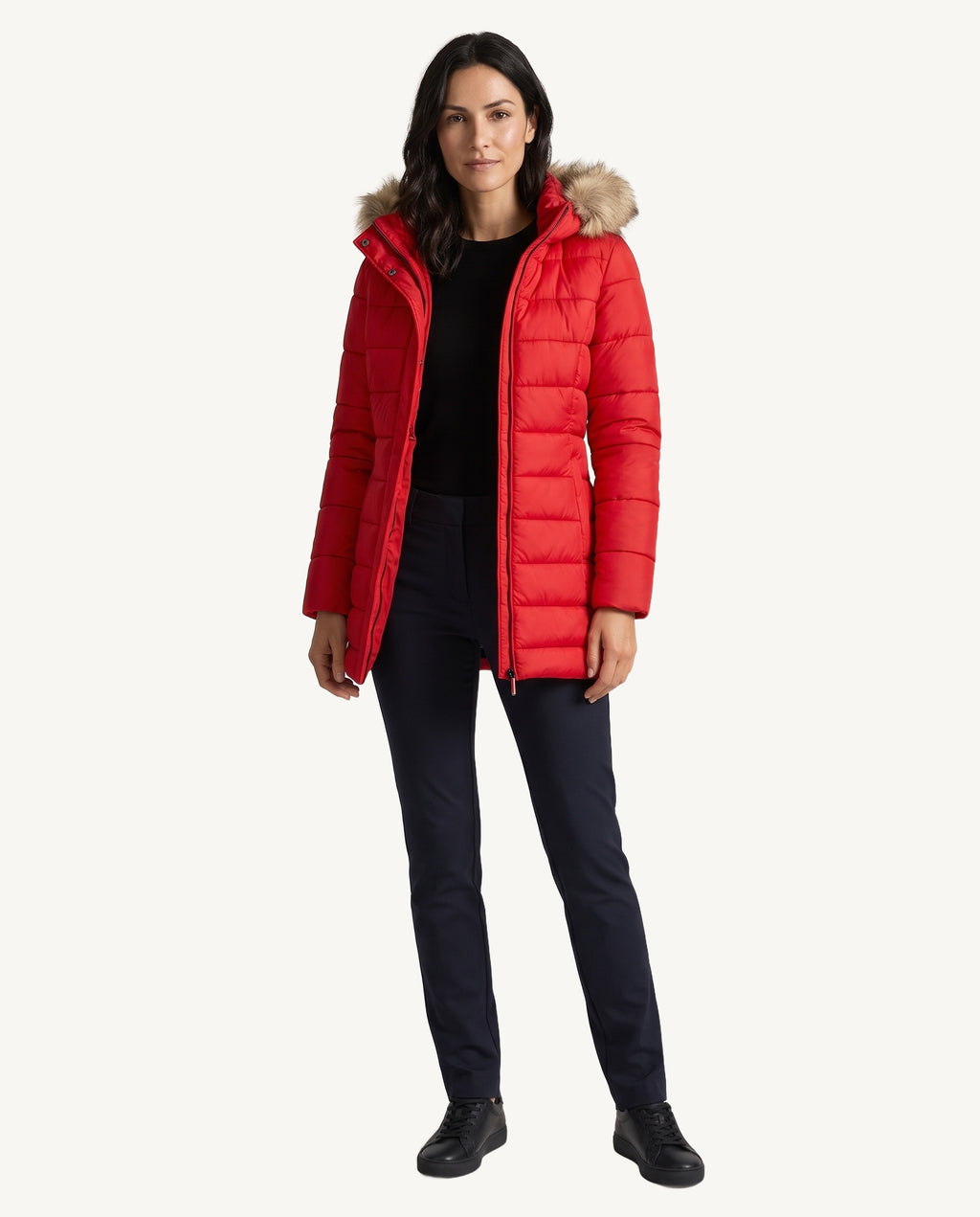 Lima lightweight puffer jacket, red