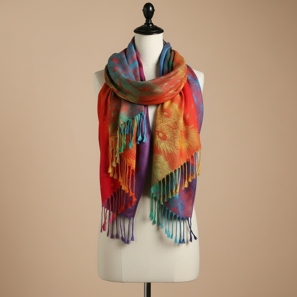 Liora printed boho scarf and wrap
