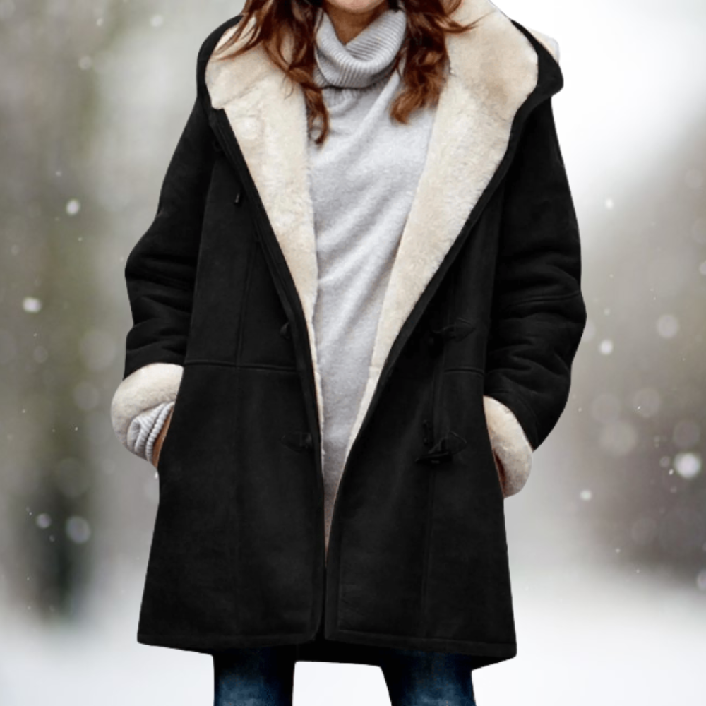 Liz sherpa-lined hooded winter coat for women