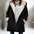 Liz sherpa-lined hooded winter coat for women