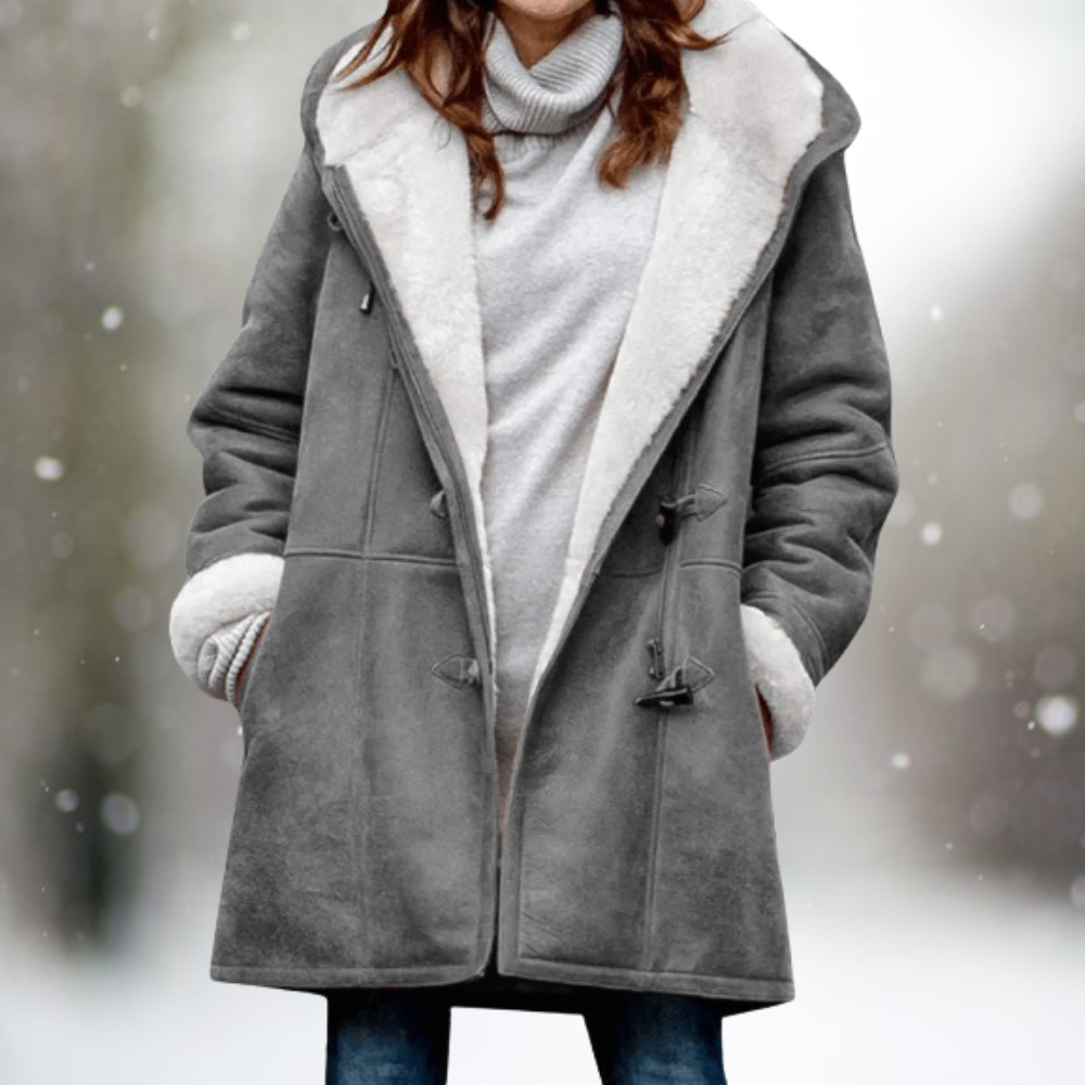 Liz sherpa-lined hooded winter coat for women, image 2