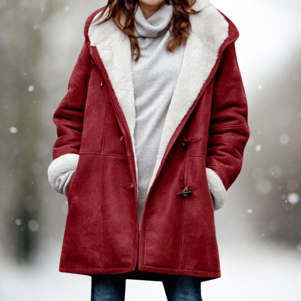 Liz sherpa-lined hooded winter coat for women, image 3