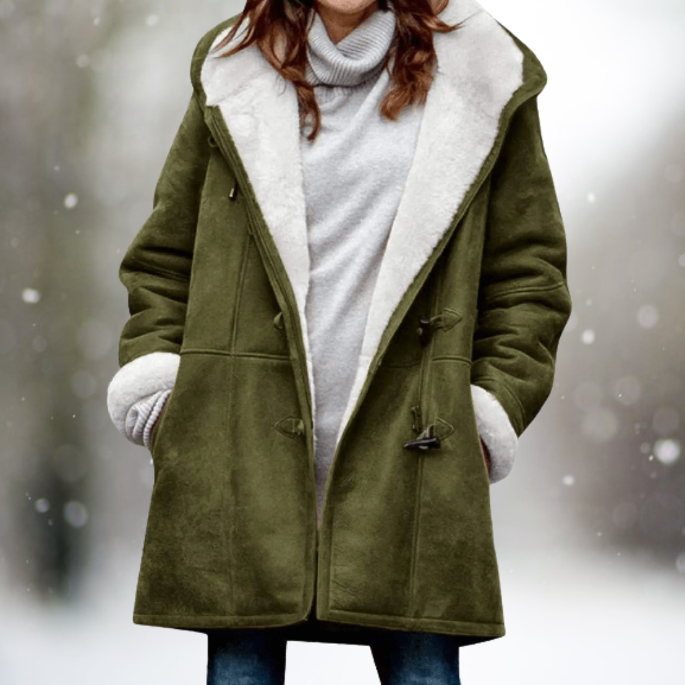 Liz sherpa-lined hooded winter coat for women, image 4