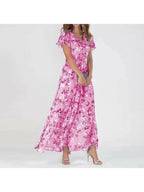 Lysanne maxi dress for women with a V-neckline, image 4