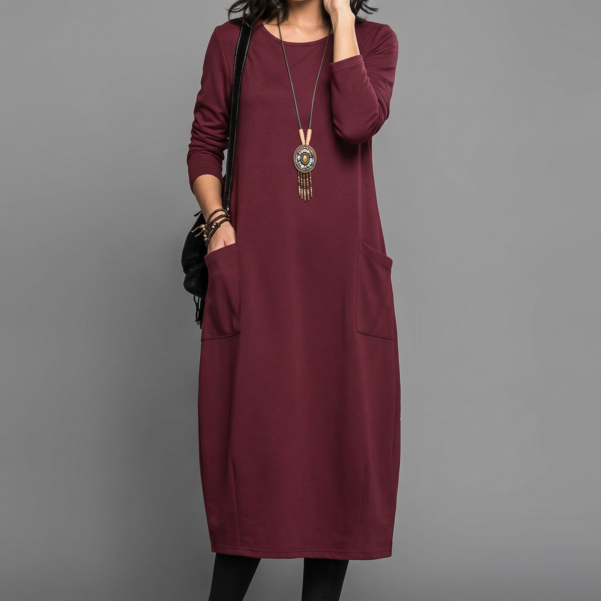 Madele Elegant Dress bordeaux