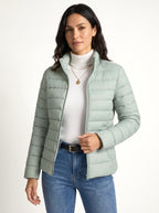 Maren quilted jacket green