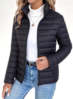 Maren quilted jacket black