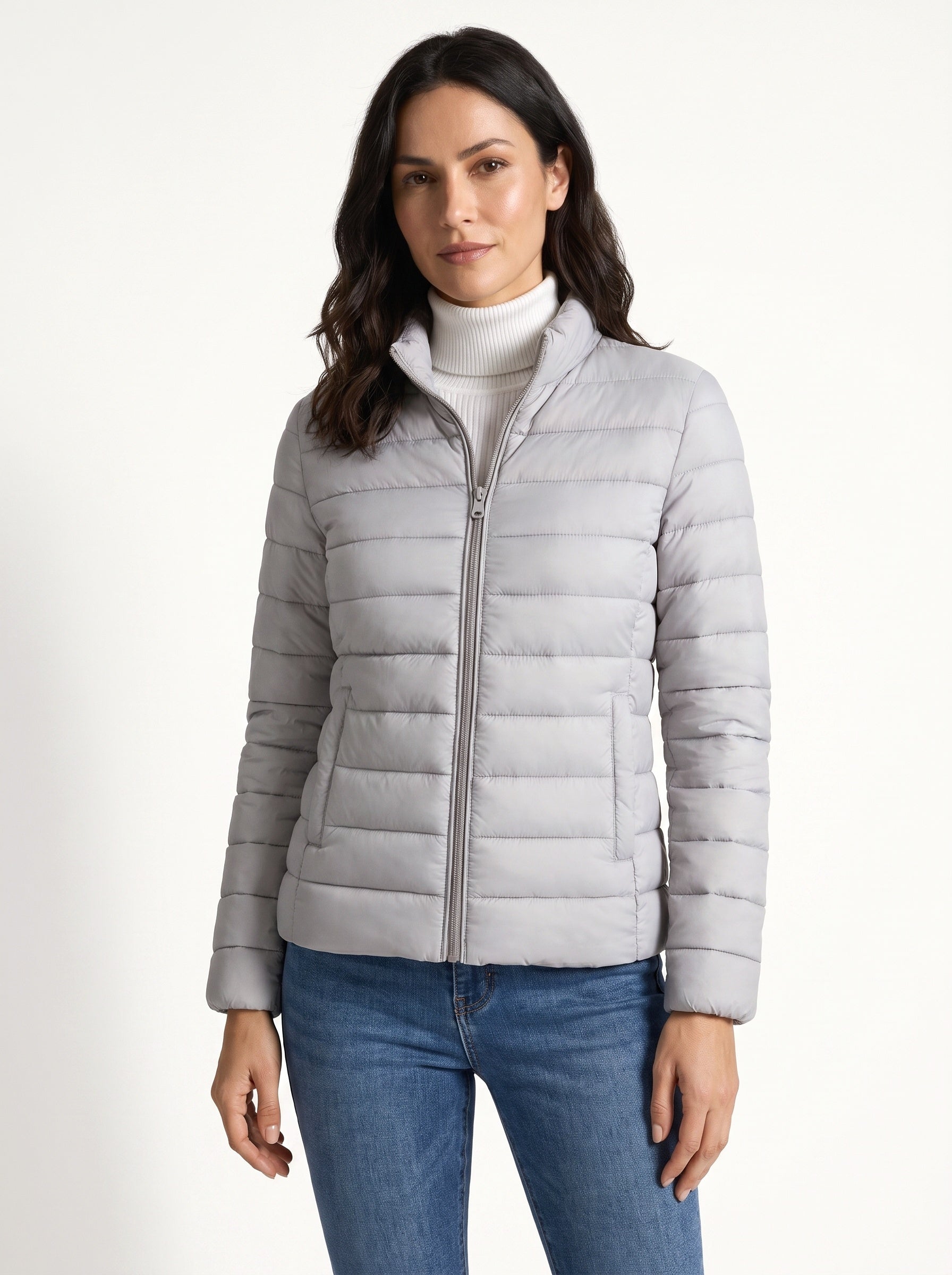 Maren quilted jacket gray