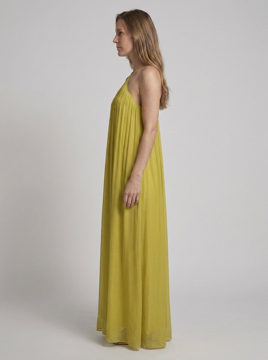 Marisol Sleeveless Halter-Neck Sundress - side profile