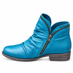 Mieke ruched ankle boots with a side zip and cushioned sole, image 4