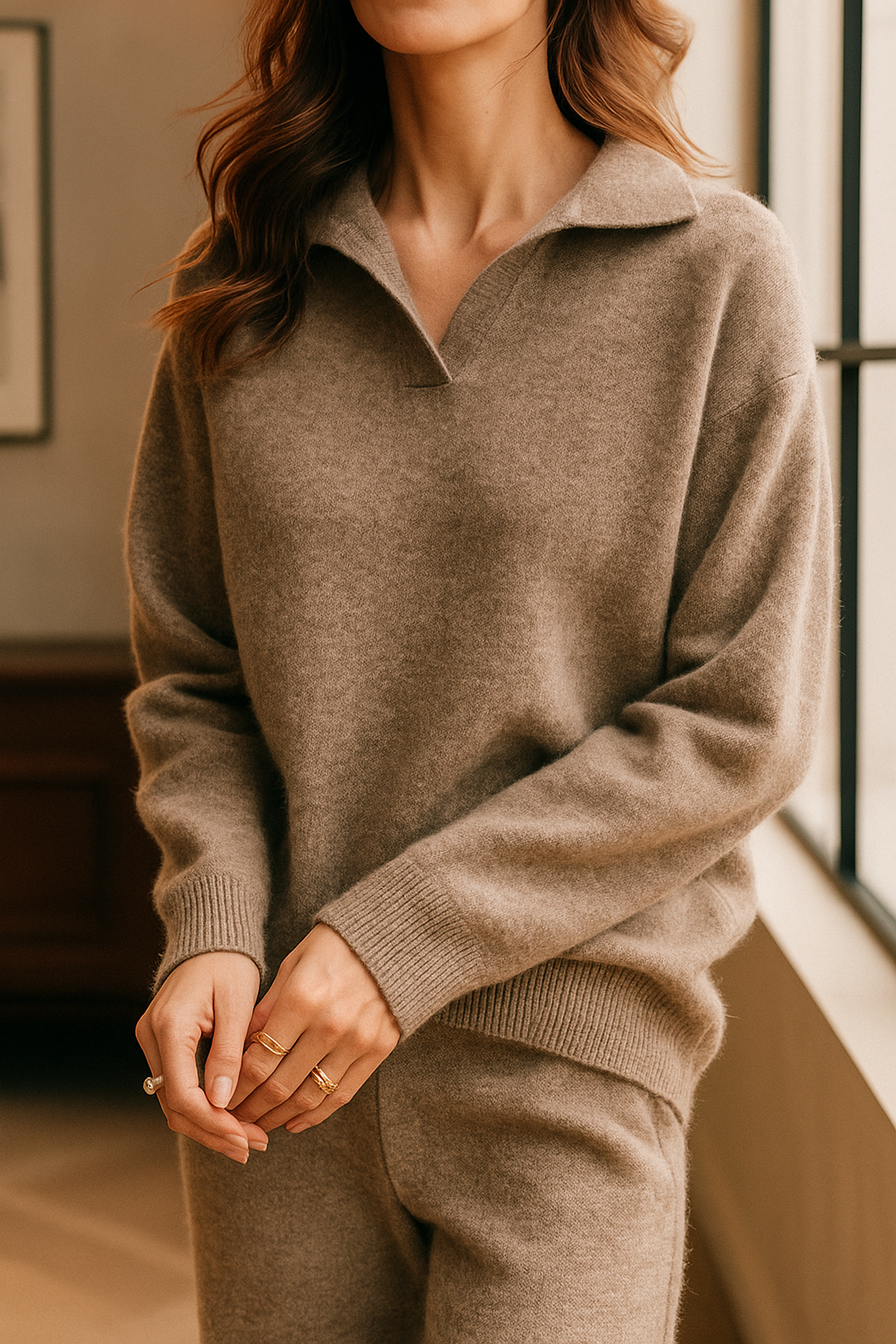 Nerissa polo knit two-piece set, image 3