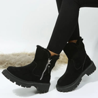 Noria warm winter boots with faux fur collar, image 2