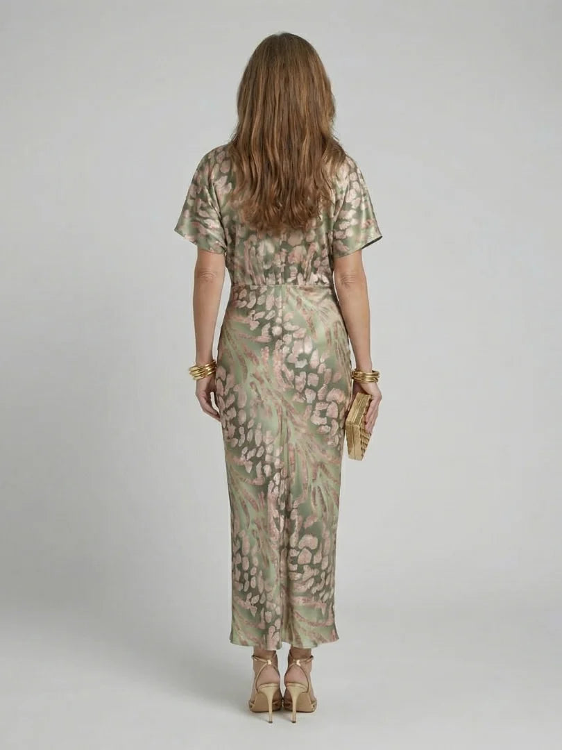 Puck abstract print midi dress, image 3
