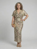 Puck abstract print midi dress, image 4