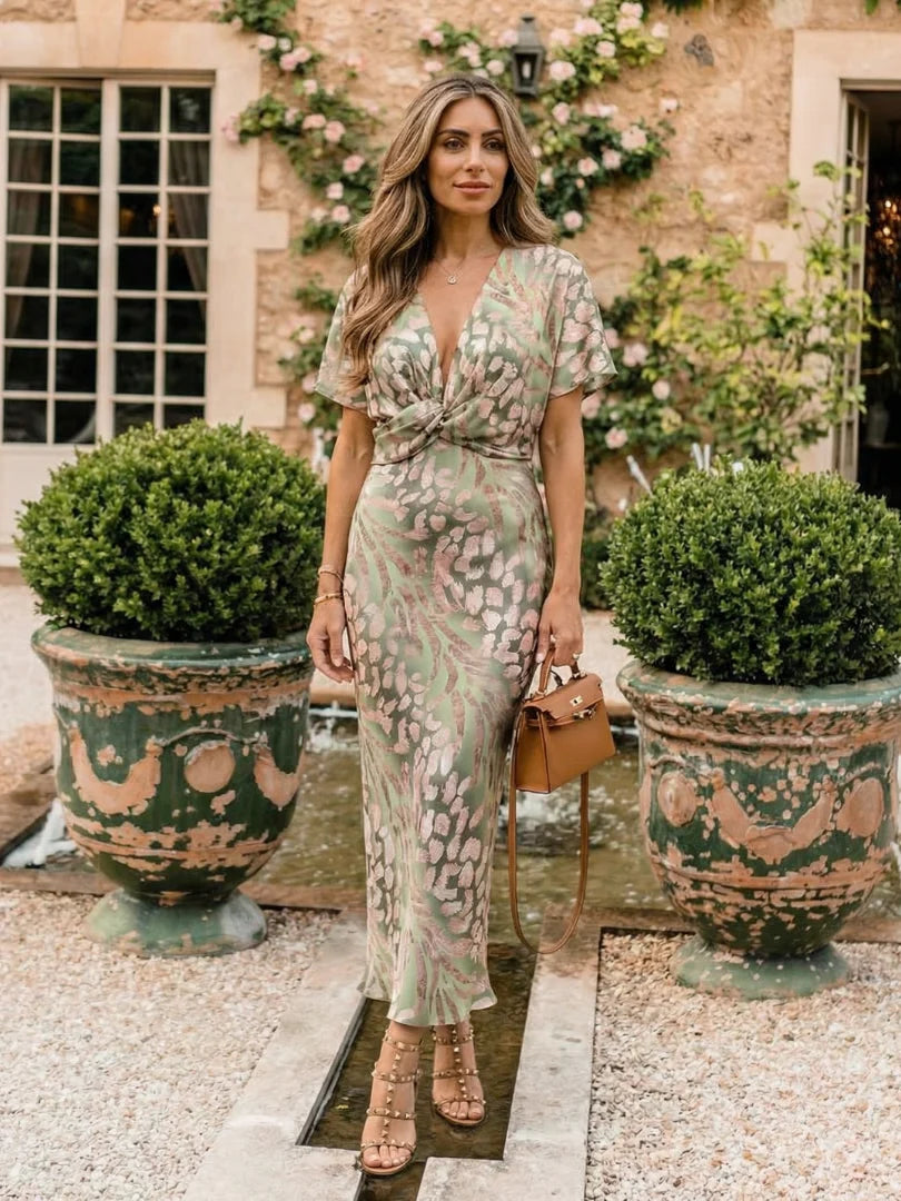 Puck abstract print midi dress, image 5