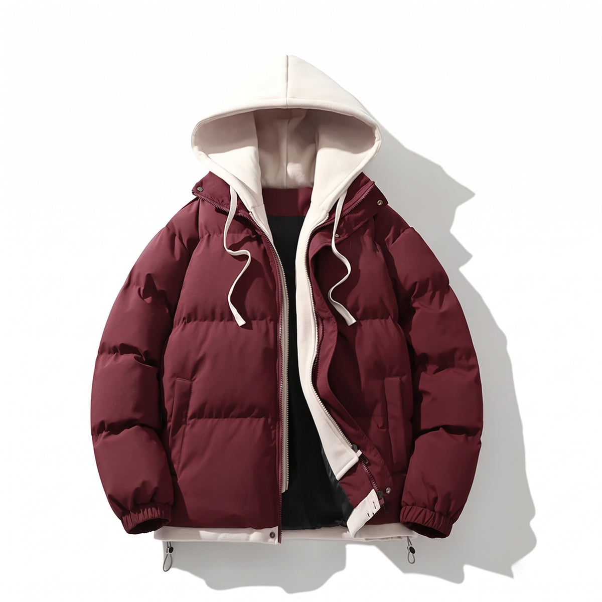 Rena two-piece jacket dark red