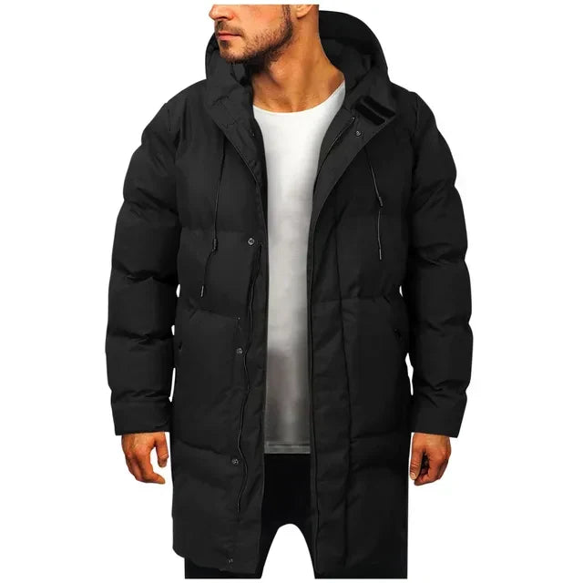 Rens men's long hooded winter parka, image 2