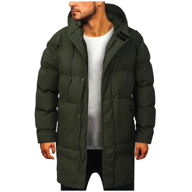 Rens men's long hooded winter parka, image 3