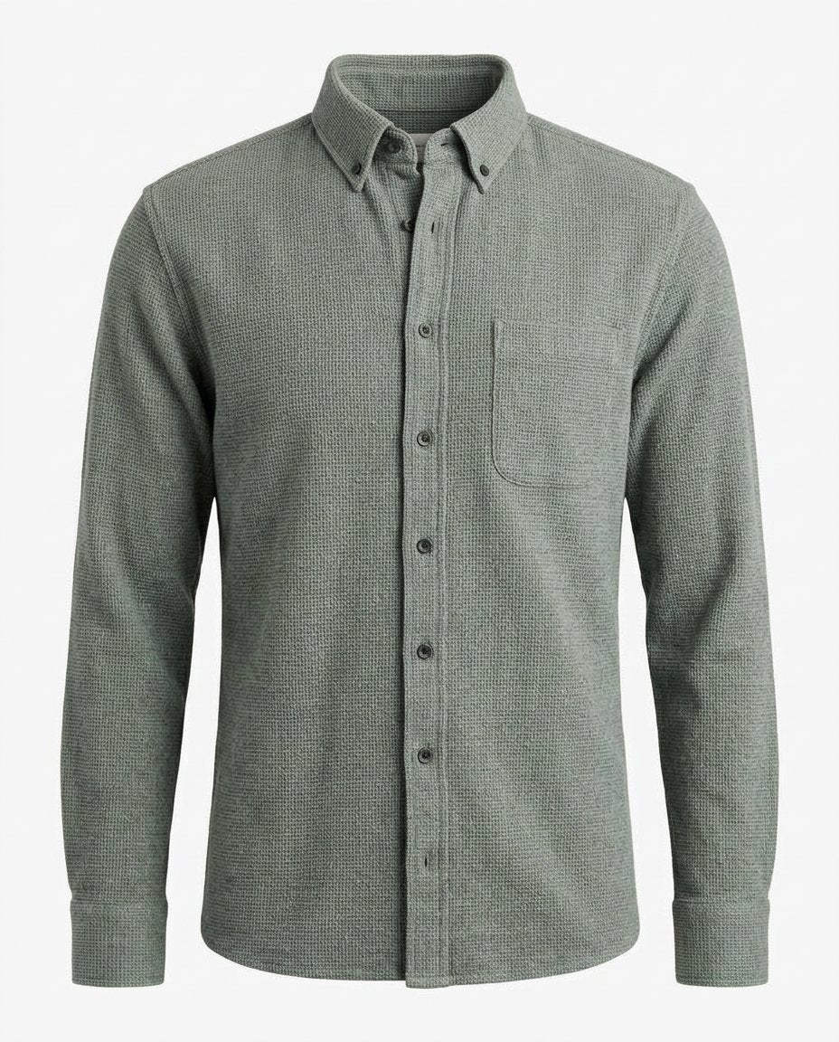 Ronan Organic Cotton Waffle Shirt product only