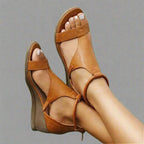 Rosalie orthopedic wedge sandals brown