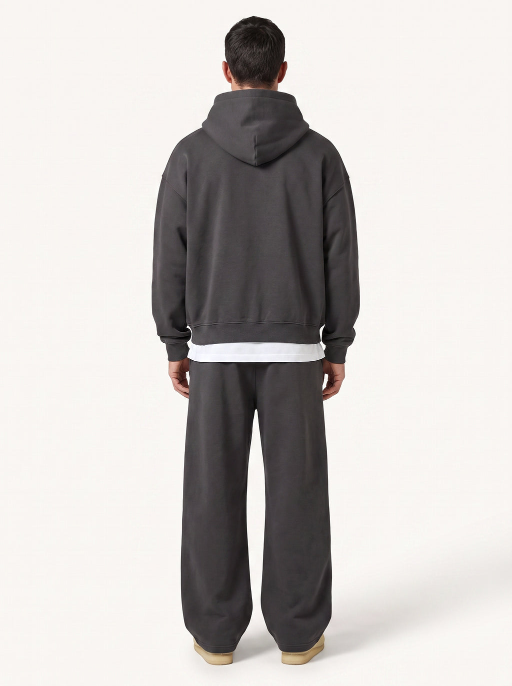 Rowan hooded sweatshirt and joggers set, charcoal, back