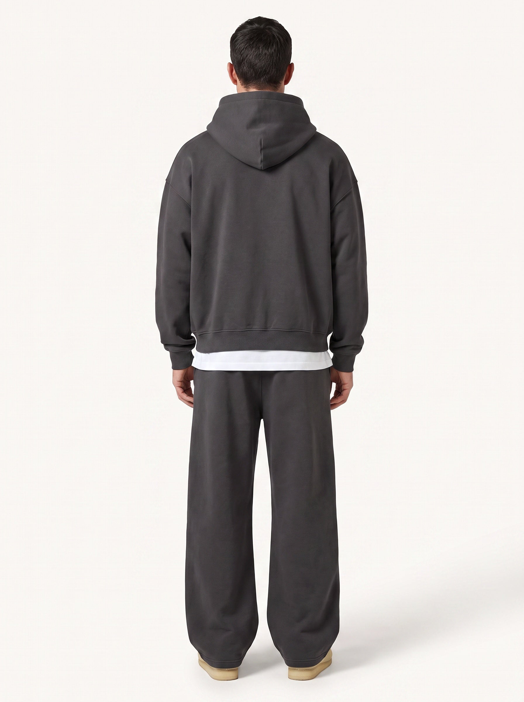 Rowan hooded sweatshirt and joggers set, charcoal, back