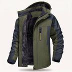 Ruben fleece outdoor jacket green