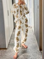 Saar teddy bear print lounge set, image 9