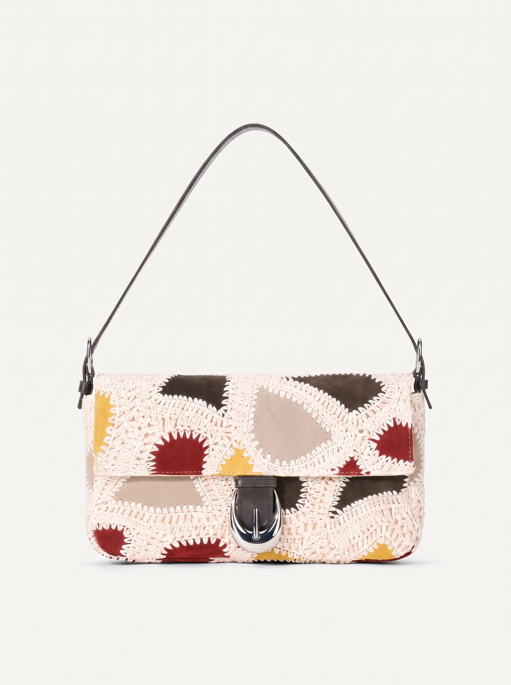 Patchwork shoulder bag front view