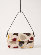 Patchwork shoulder bag hanging