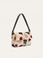 Patchwork shoulder bag side profile