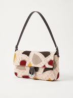 Patchwork shoulder bag 3/4 view