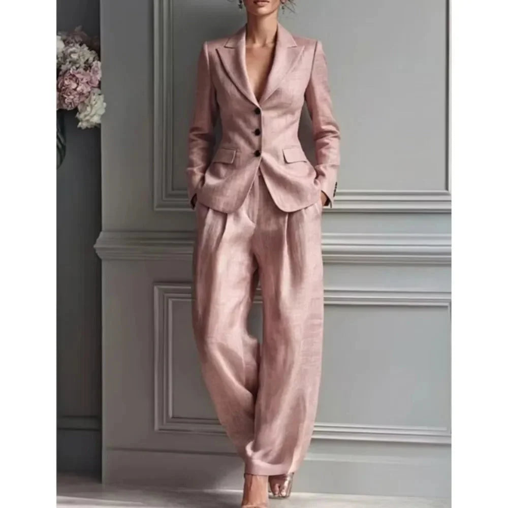 Seraphina tailored blazer and wide-leg trouser set