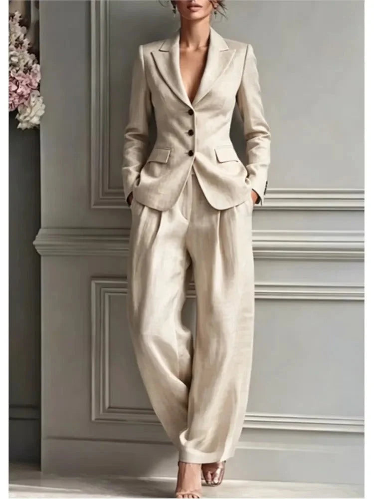 Seraphina tailored blazer and wide-leg trouser set, image 2