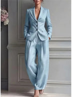 Seraphina tailored blazer and wide-leg trouser set, image 3