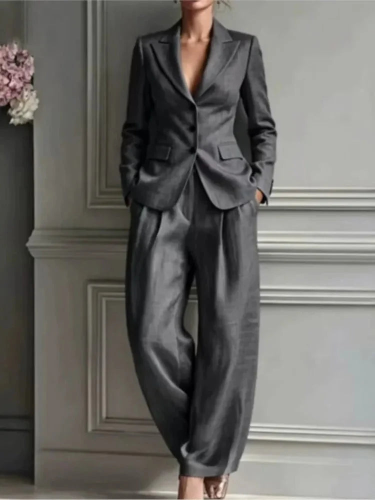 Seraphina tailored blazer and wide-leg trouser set, image 5