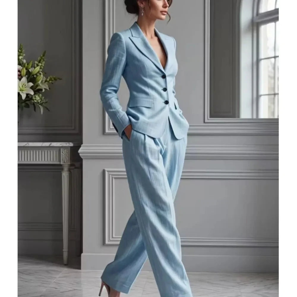 Seraphina tailored blazer and wide-leg trouser set, image 6