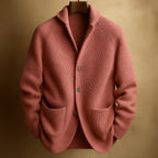 Silvoro shawl collar knit cardigan for men