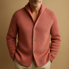 Silvoro shawl collar knit cardigan for men, image 8
