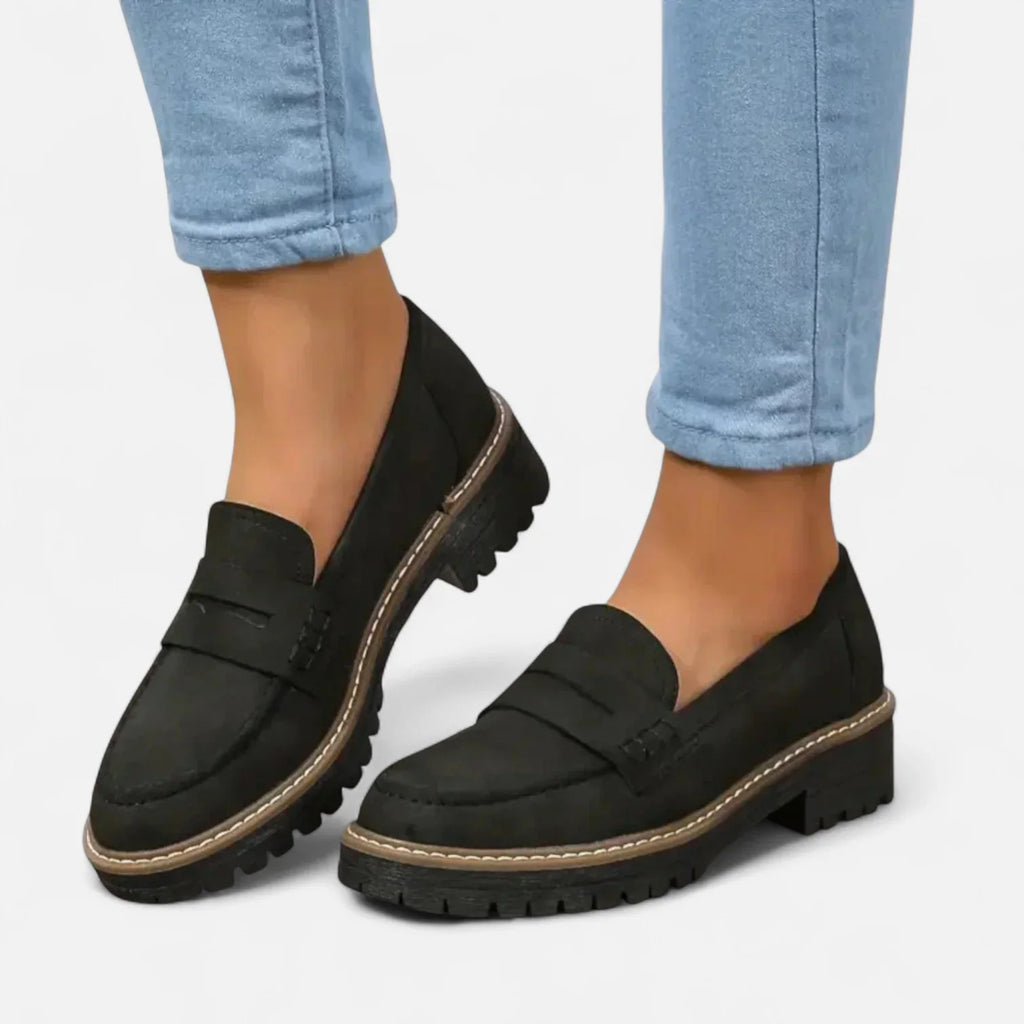 Skylar platform loafers with a cushioned footbed