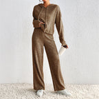 Sofia ribbed knit two-piece lounge set for women, image 5