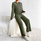 Sofia ribbed knit two-piece lounge set for women, image 6