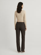 Vanilla camel knit jumper back view