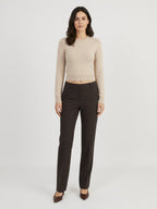 Vanilla camel knit jumper front view