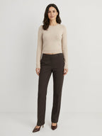 Vanilla camel knit jumper 3/4 view