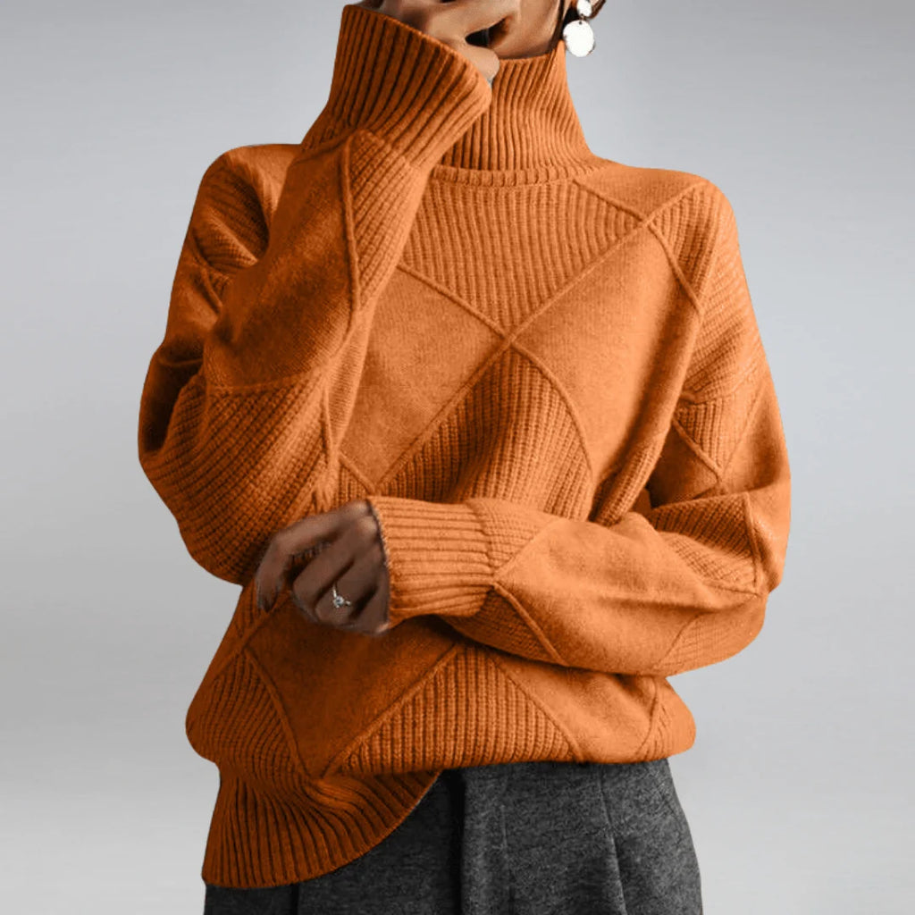 Tessa soft turtleneck sweater in a relaxed fit, image 6